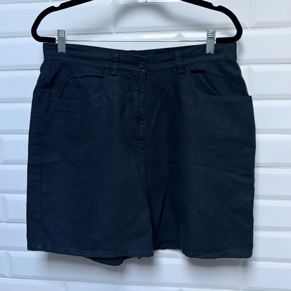 Women’s 14 Liz Claiborne Sport Navy Linen Short